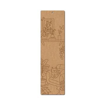 MDF Bookmark – 5 x 1.75 Inch | Pine MDF