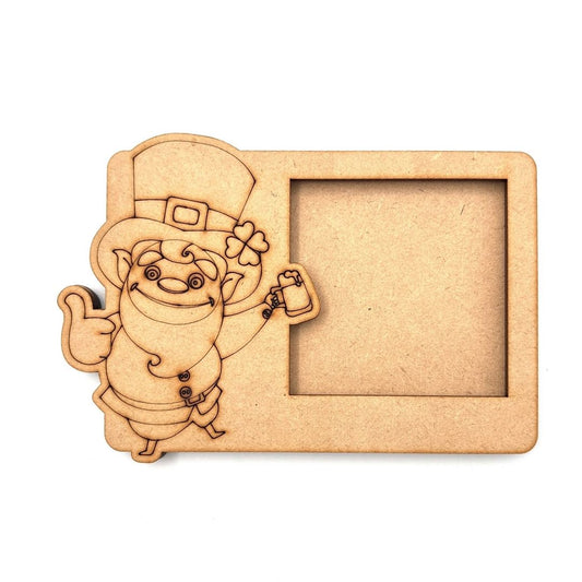 Leprechaun 3 Layered Premium MDF Photo Frame for DIY Painting & Craft-111