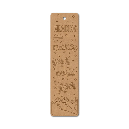 MDF Bookmark – 5 x 1.75 Inch | Pine MDF