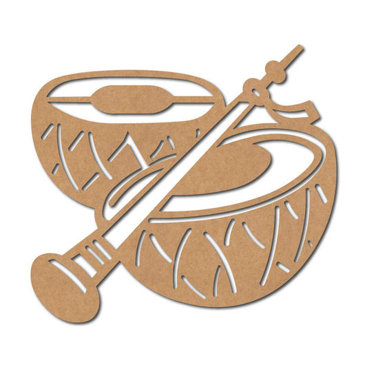 Musical Instruments pre marked Mdf Cutout Design 19