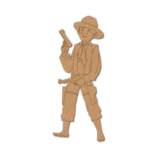 Weapons/Guns pre marked Mdf Cutout Design 19