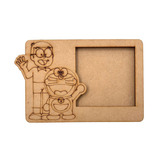 Doraemon & Nobita 3 Layered Premium MDF Photo Frame for DIY Painting & Craft-130
