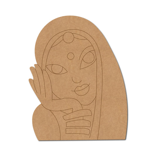 Rajasthani Premarked Mdf Cutouts Design 33