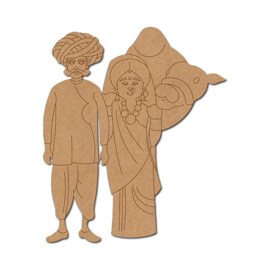 Rajasthani Premarked Mdf Cutouts Design 60