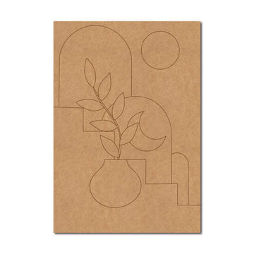 Boho Indian Folk Art Premarked Mdf Design 7