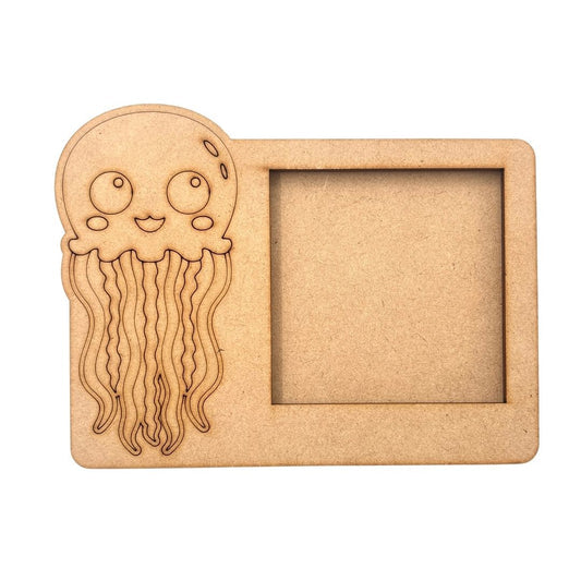 Jelly Fish 3 Layered Premium MDF Photo Frame for DIY Painting & Craft-134