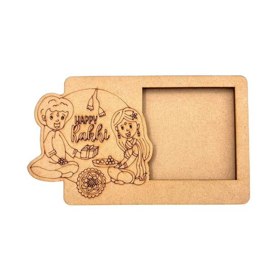 Rakhi 3 Layered Premium MDF Photo Frame for DIY Painting & Craft-120