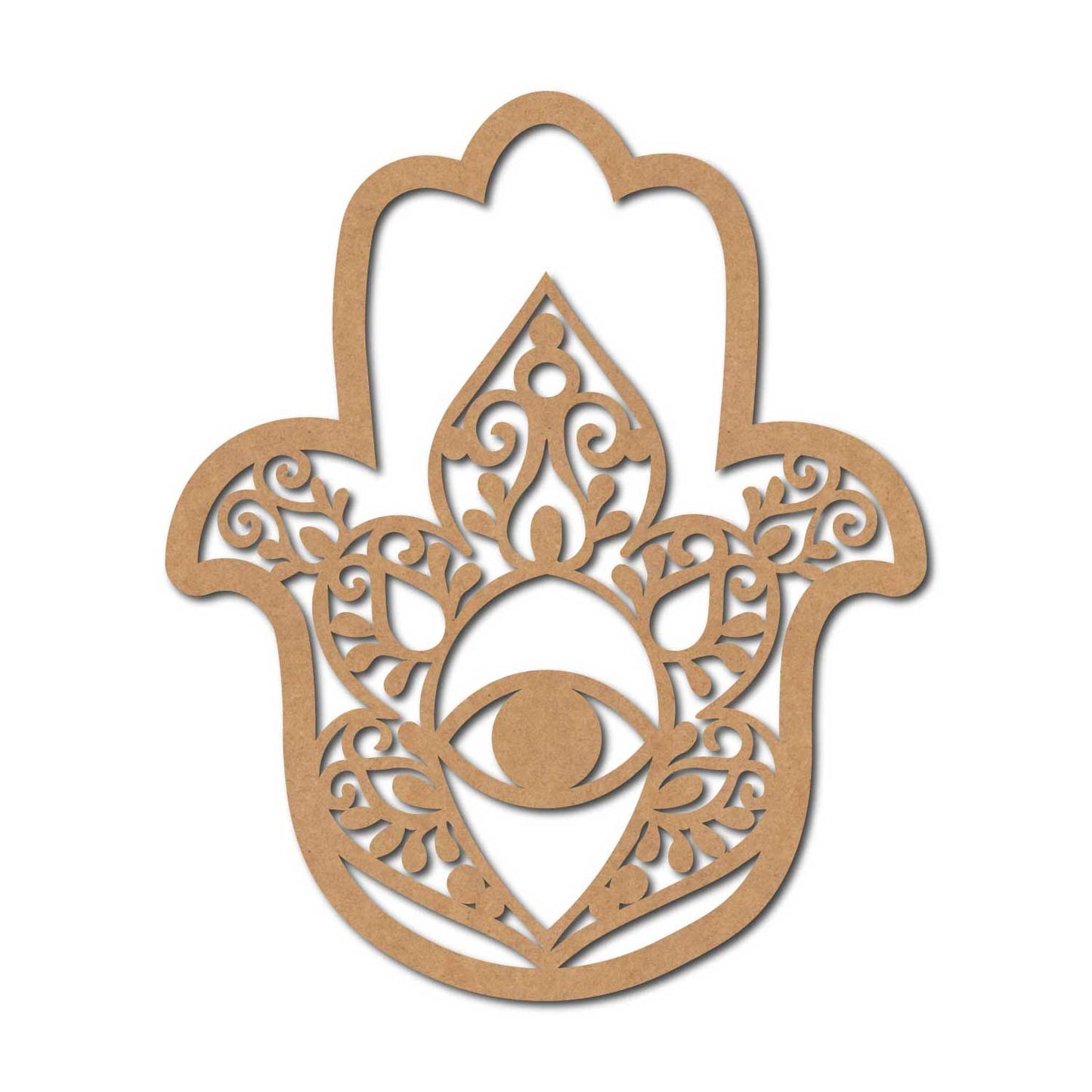 Hamsa Hand pre marked mdf cutout design 15