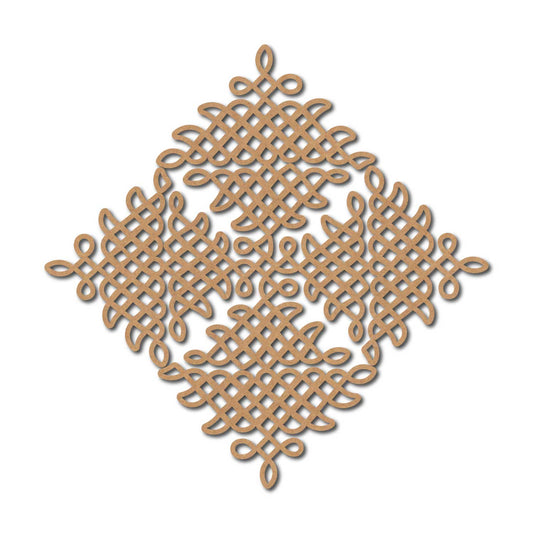Kolam Premarked Mdf Cutouts Design 17