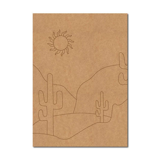 Boho Indian Folk Art Premarked Mdf Design 4