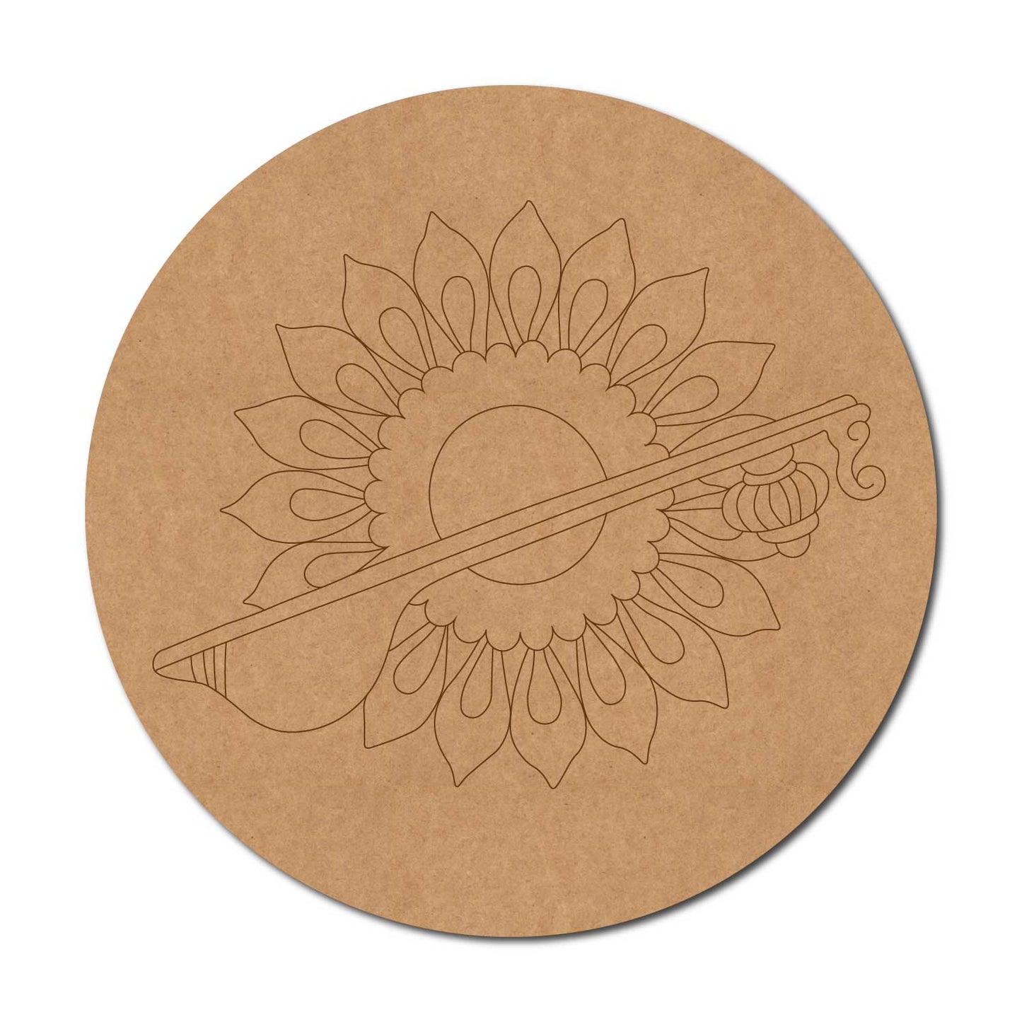 Musical Instruments pre marked Mdf Cutout Design 23