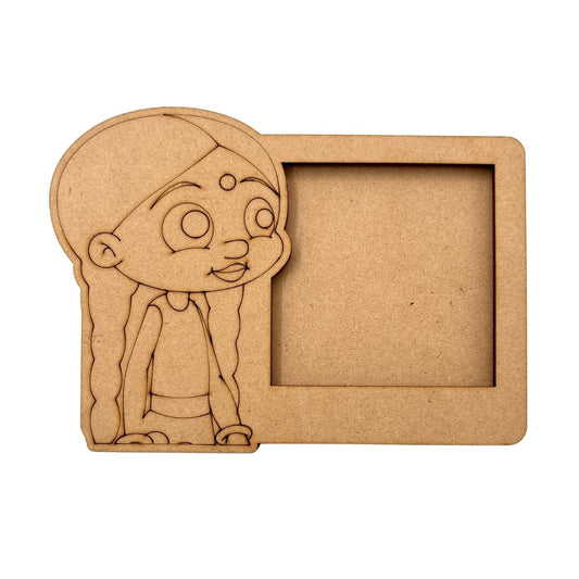 Chutki Chota Bheem  3 Layered Premium MDF Photo Frame for DIY Painting & Craft-128