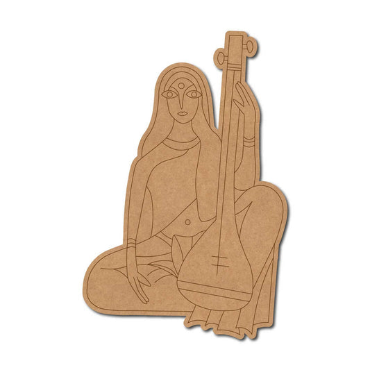 Musical Instruments pre marked Mdf Cutout Design 16