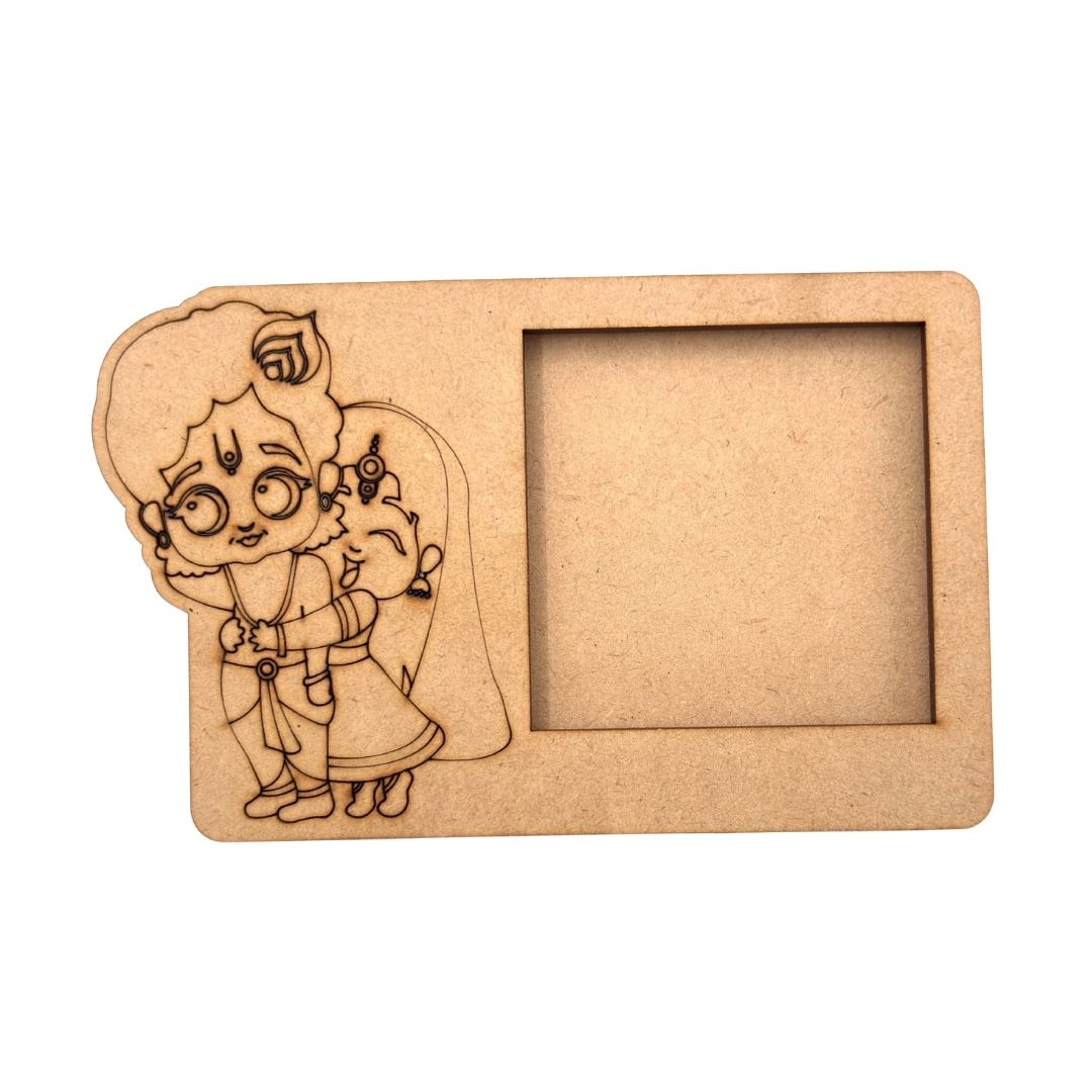 Radha Krishna 3 Layered Premium MDF Photo Frame for DIY Painting & Craft-141