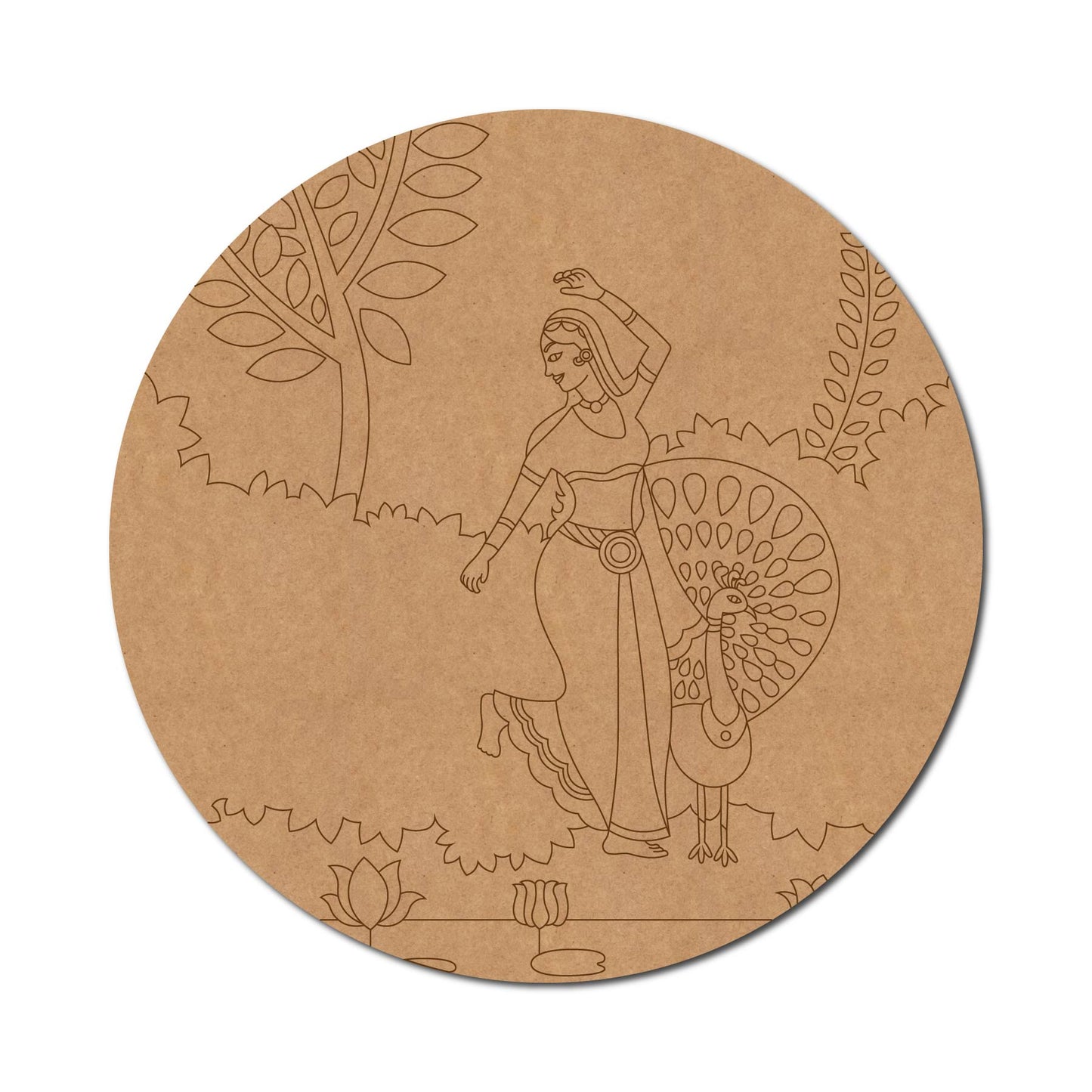 Rajasthani Premarked Mdf Cutouts Design 66