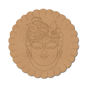 Shrinathji Mandala Premarked Mdf Cutout Design 8