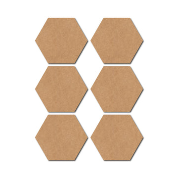 MDF Coaster Set with Stand (Set of 6)