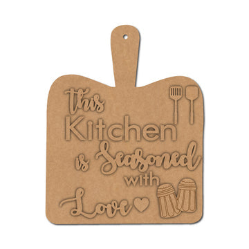 This Kitchen Is Seasoned With Love Premarked Mdf Cutout