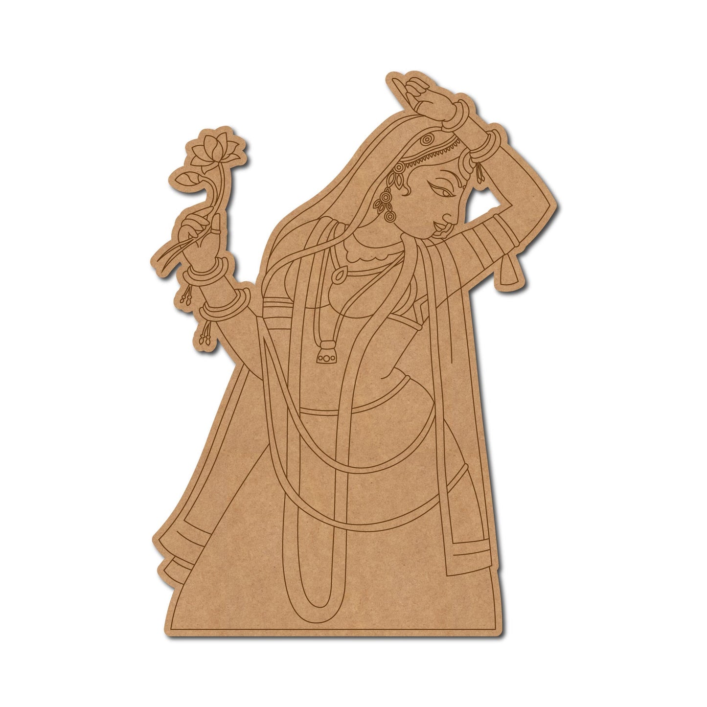 Rajasthani Premarked Mdf Cutouts Design 69