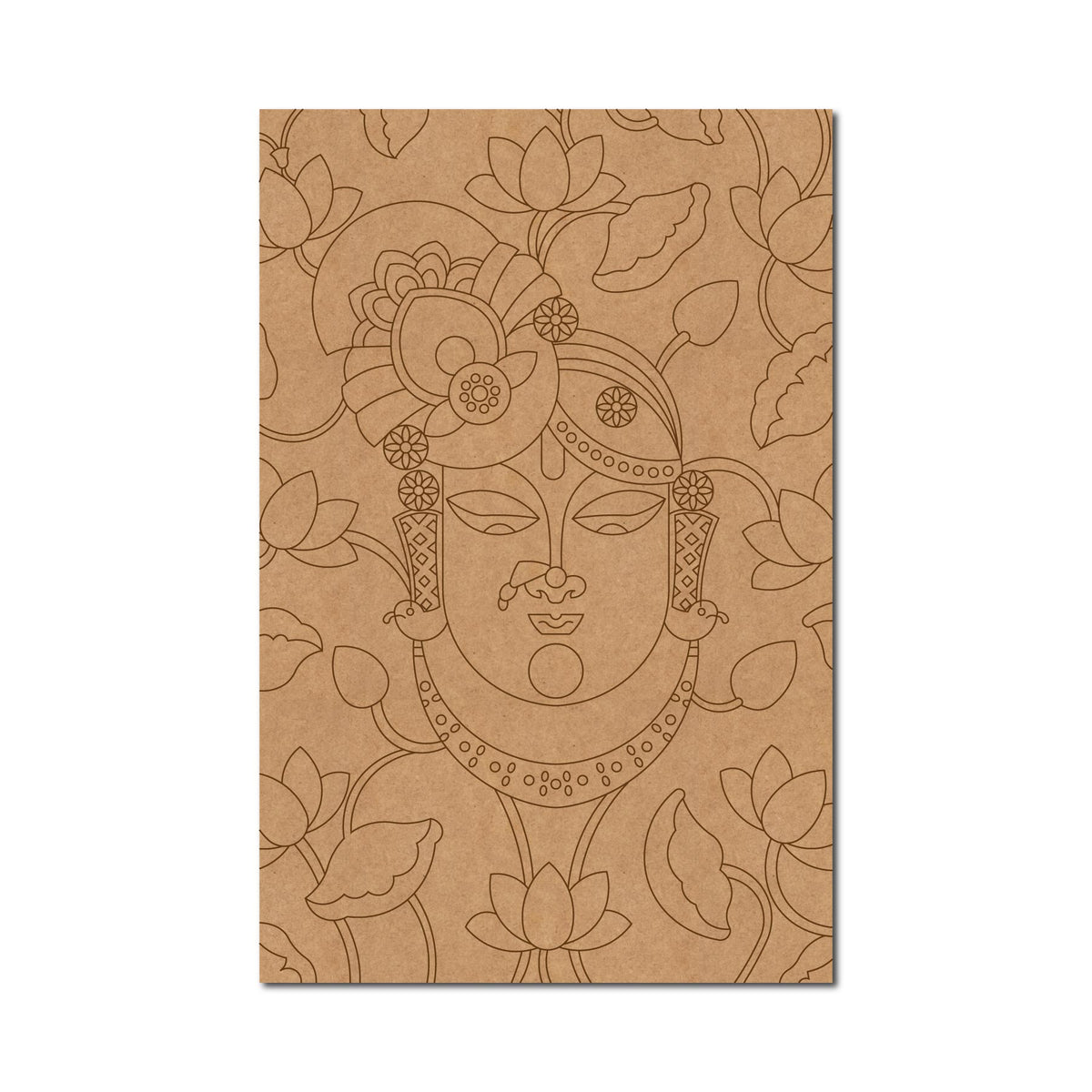 Shrinathji Premarked Mdf Cutout Design 12
