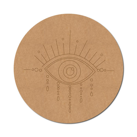 Evil Eye pre marked mdf cutout design 4