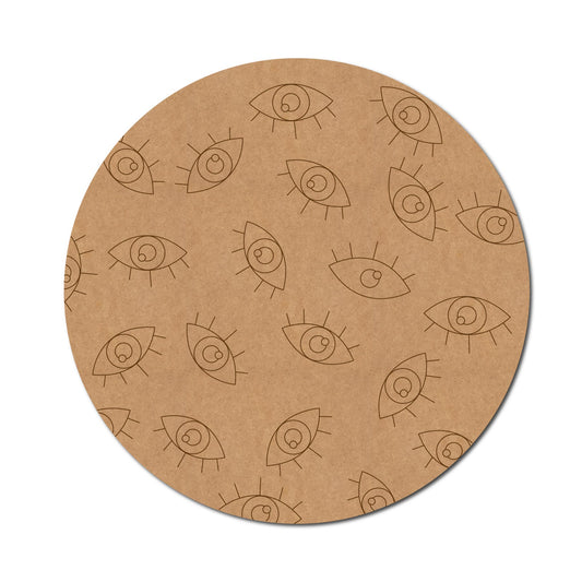 Evil Eye pre marked mdf cutout design 11