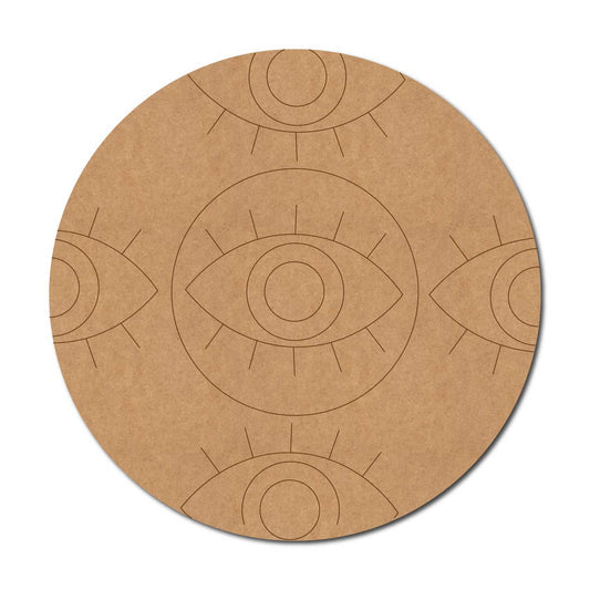 Evil Eye pre marked mdf cutout design 9