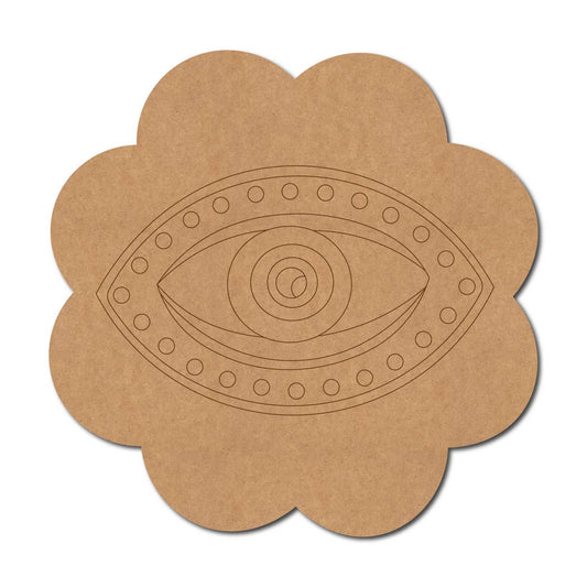 Evil Eye pre marked mdf cutout design 17