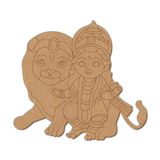 Durga Maa pre marked mdf cutout design 23