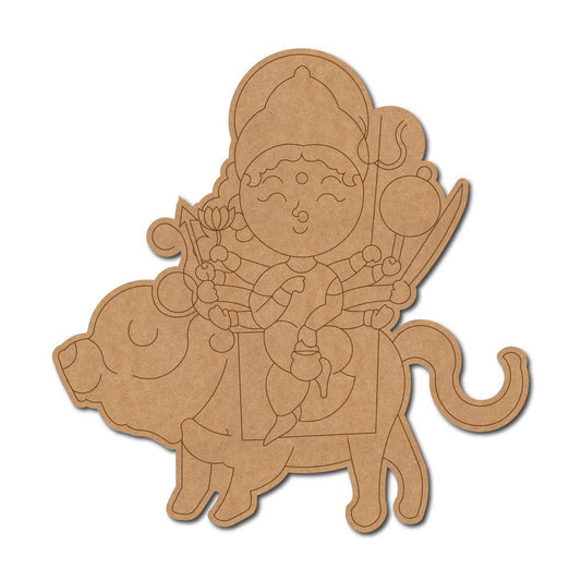 Durga Maa pre marked mdf cutout design 10