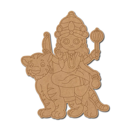 Durga Maa pre marked mdf cutout design 12