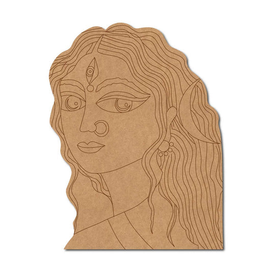 Durga Maa pre marked mdf cutout design 18