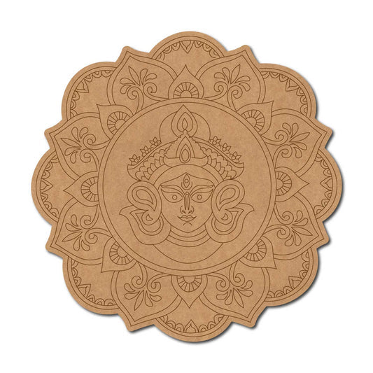 Durga Maa pre marked mdf cutout design 7