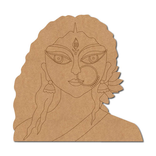 Durga Maa pre marked mdf cutout design 14