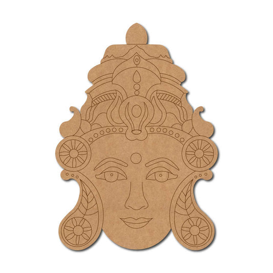 Lakshmi ji pre marked mdf cutout design 11