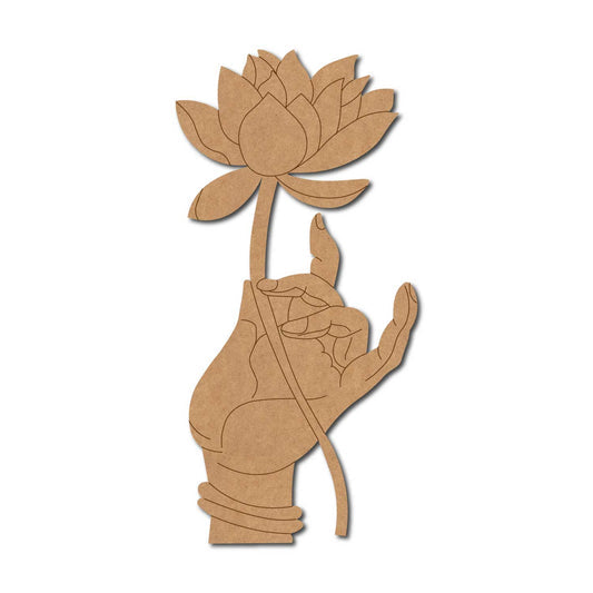 Lakshmi ji pre marked mdf cutout design 3