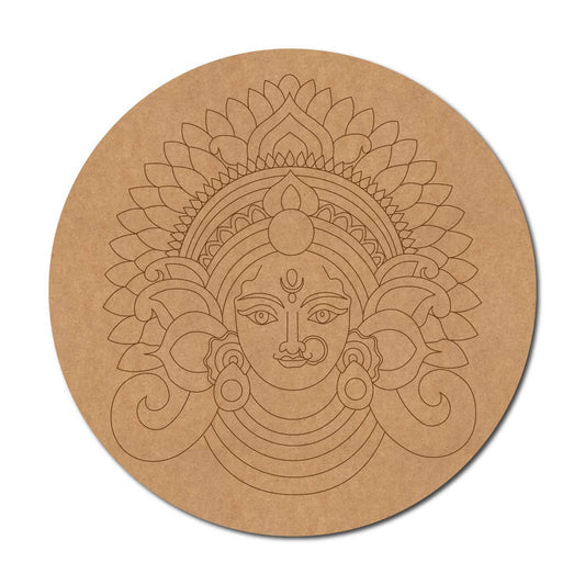 Durga Maa pre marked mdf cutout design 8