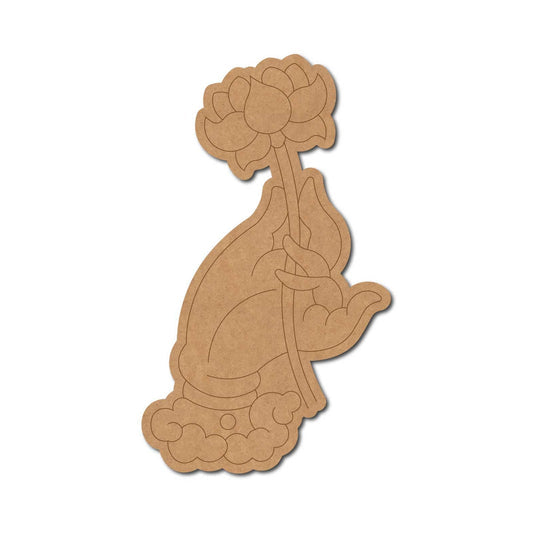 Lakshmi ji pre marked mdf cutout design 4