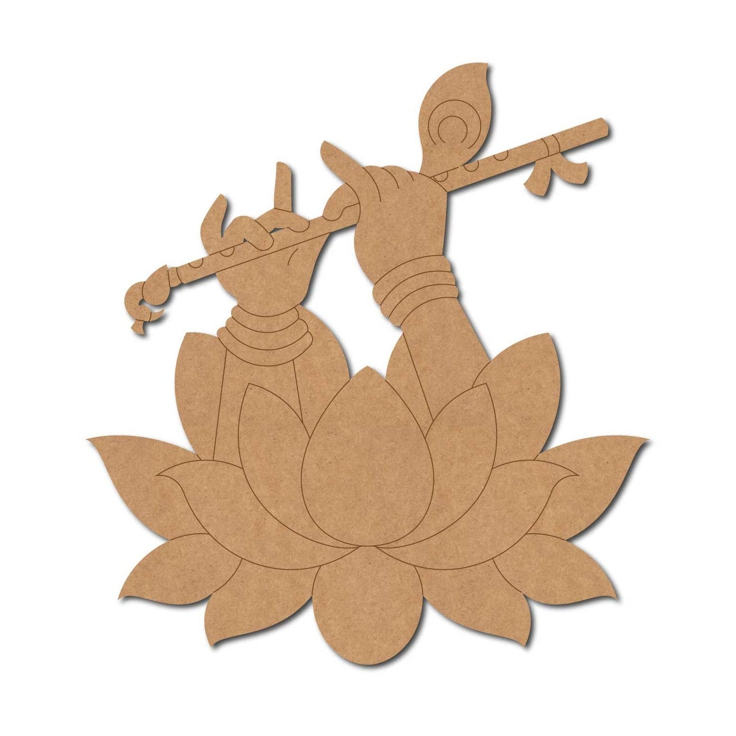 Lakshmi ji pre marked mdf cutout design 20