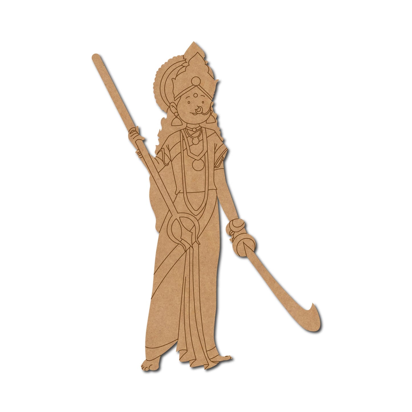 Durga Maa pre marked mdf cutout design 5