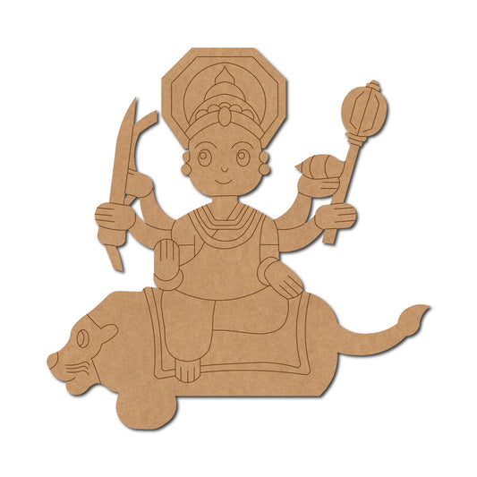 Durga Maa pre marked mdf cutout design 6