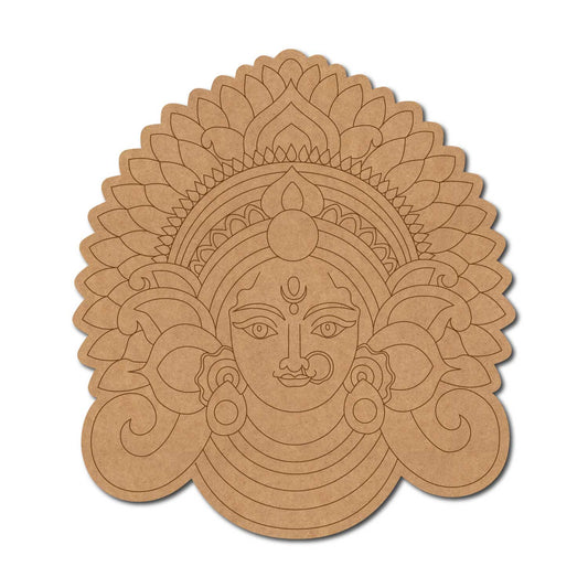 Durga Maa pre marked mdf cutout design 2