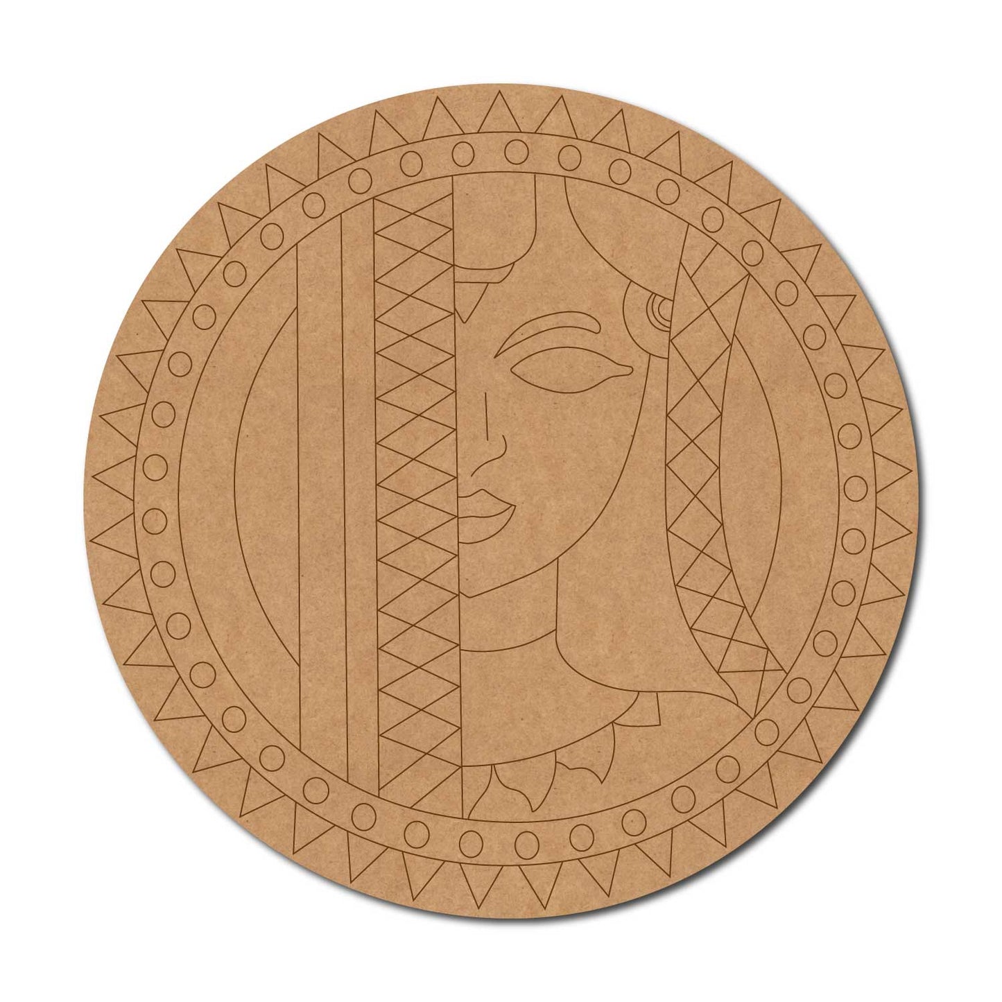 Durga Maa pre marked mdf cutout design 3