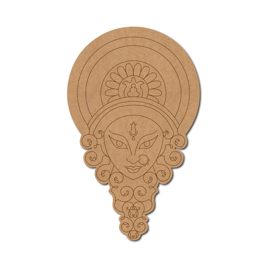 Durga Maa pre marked mdf cutout design 1