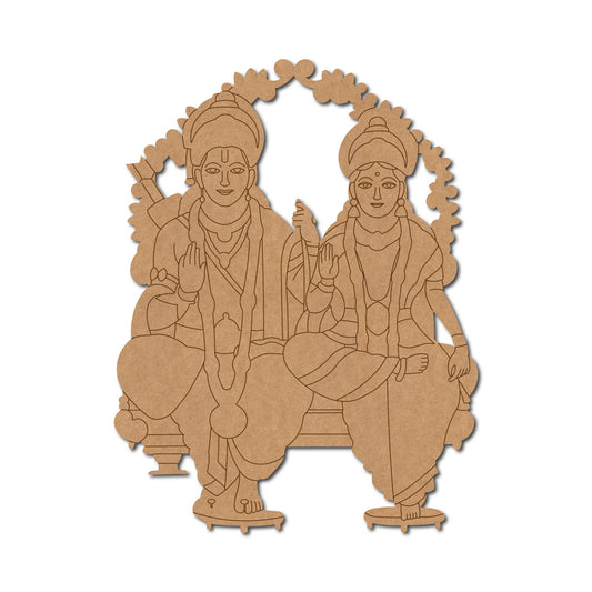 Ram ji Premarked Mdf Cutouts Design 17