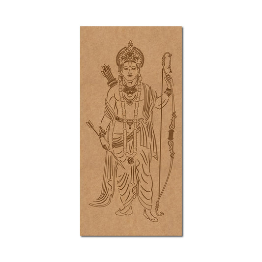 Ram ji Premarked Mdf Cutouts Design 1