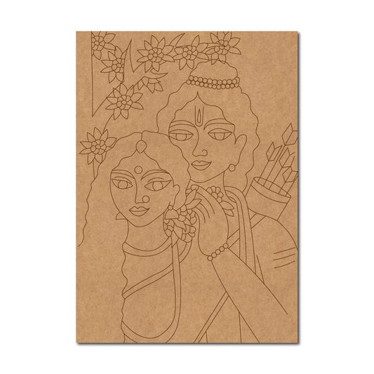 Ram ji Premarked Mdf Cutouts Design 27