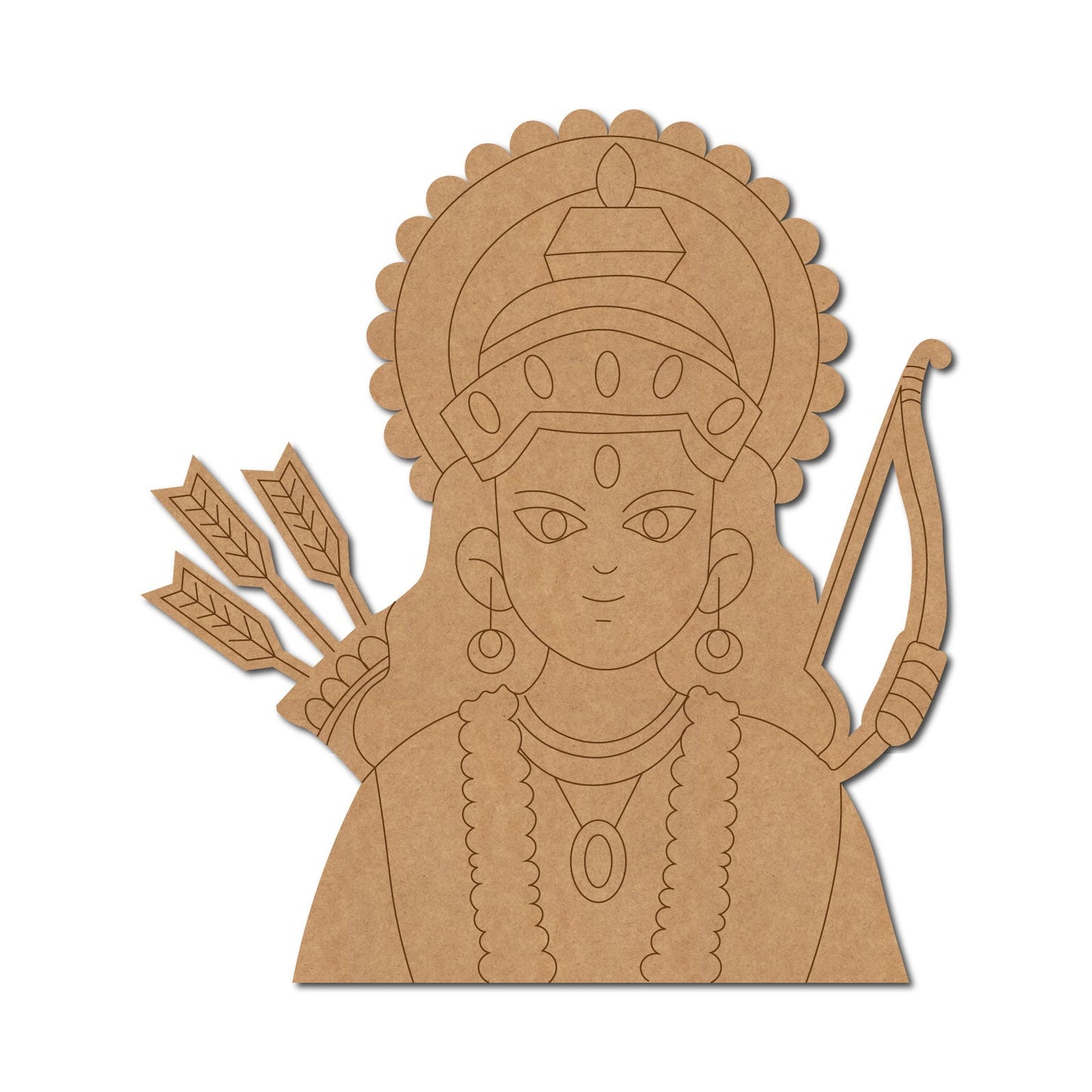 Ram ji Premarked Mdf Cutouts Design 43