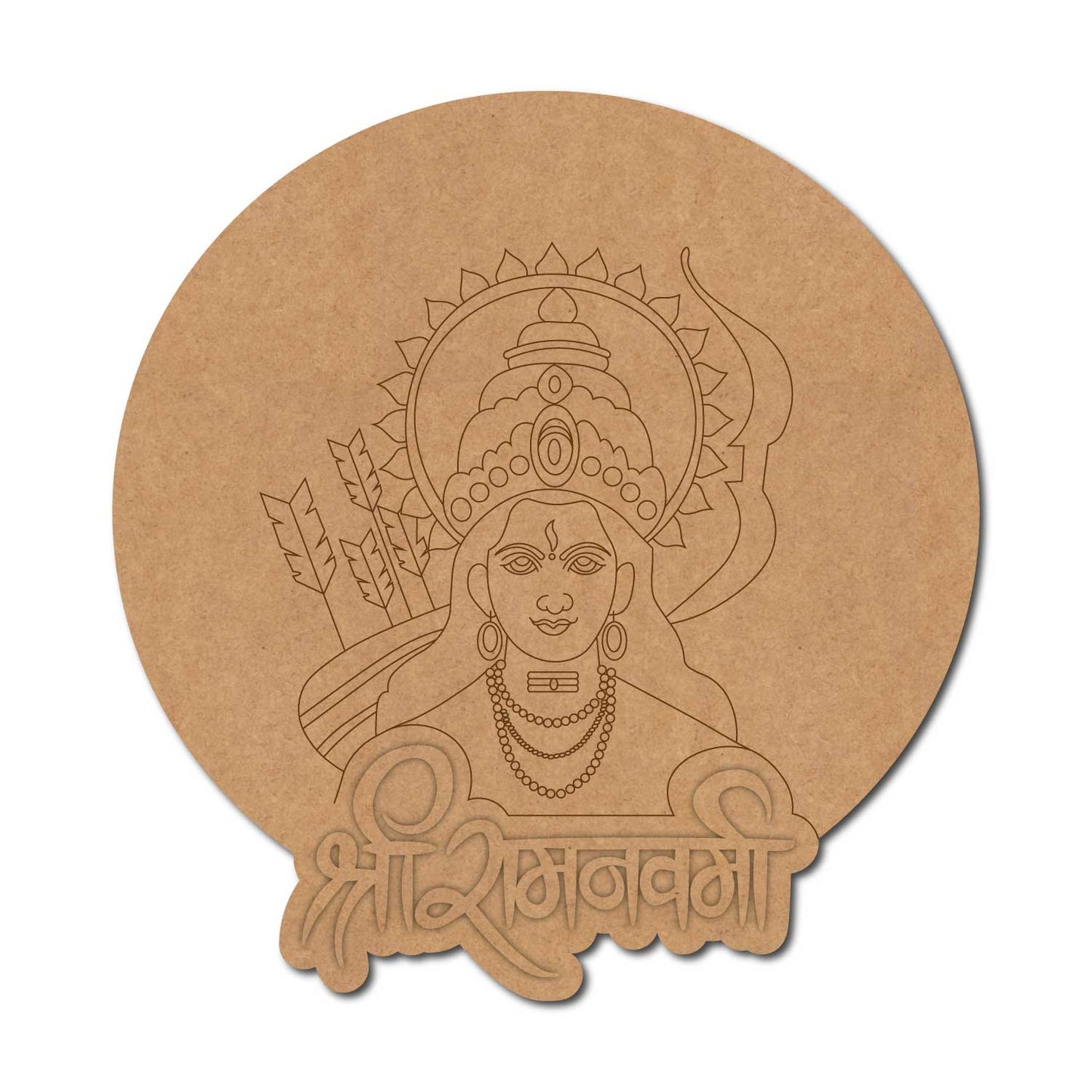 Ram ji Premarked Mdf Cutouts Design 37