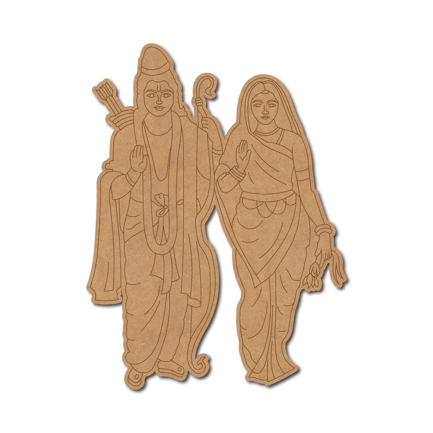 Ram ji Premarked Mdf Cutouts Design 41